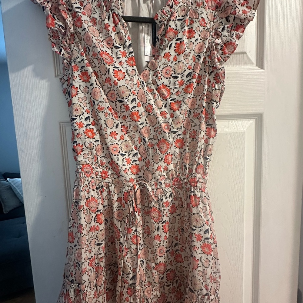 NWT Vineyard Vines Floral Ruffle Sleeve Dress